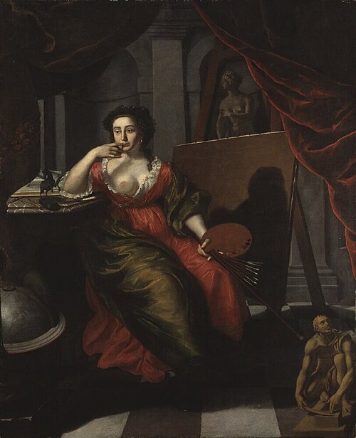 Allegori över Målarkonsten, 1695, Peter Martin van Mytens