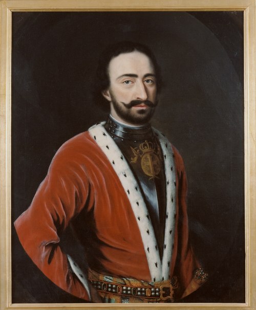 Alexander Bagratio, Prince of Georgia, Commander of the Russian Artillery at the Battle of Narva, , Peter Martin van Mytens