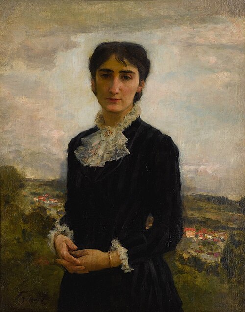 Portrait of Young Girl, , Émile Friant