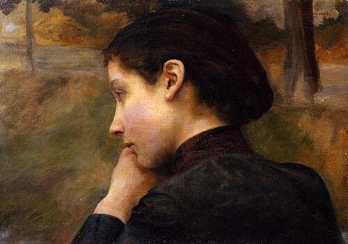 Profil féminin, 1888, Émile Friant