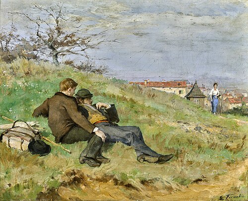 Les artistes Mathias Schiff et Camille Martin, 1880, Émile Friant