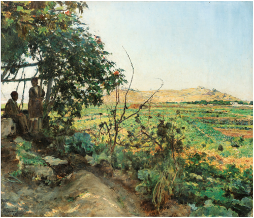 Paysage des abords de Tunis, 1883, Émile Friant