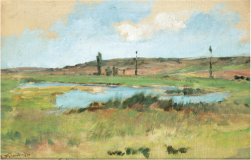 Paysage à l'étang, 1879, Émile Friant