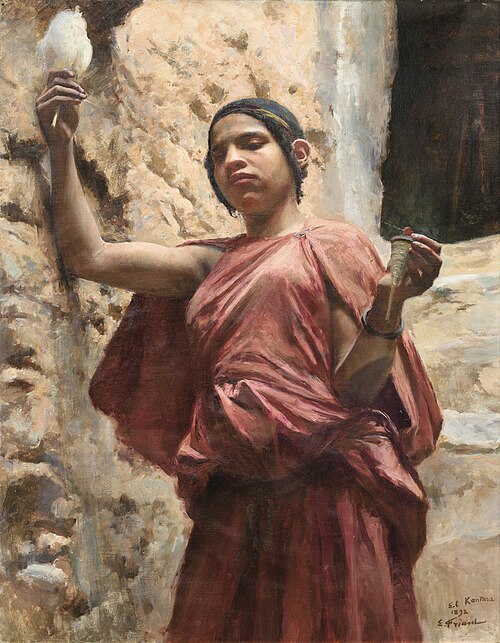 Fileuse à El Kantara, 1892, Émile Friant