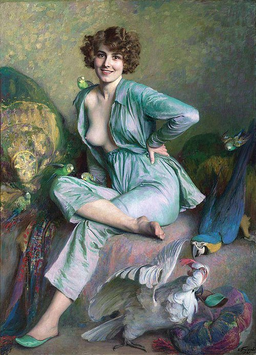 The Familiar Birds, 1921, Émile Friant