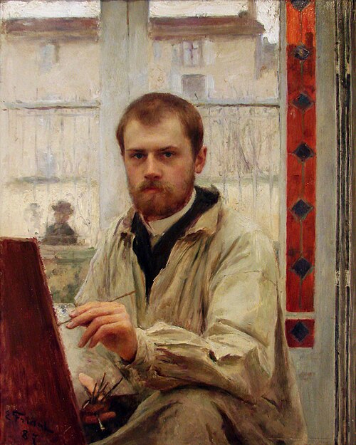 Autoportrait en gris clair, 1887, Émile Friant
