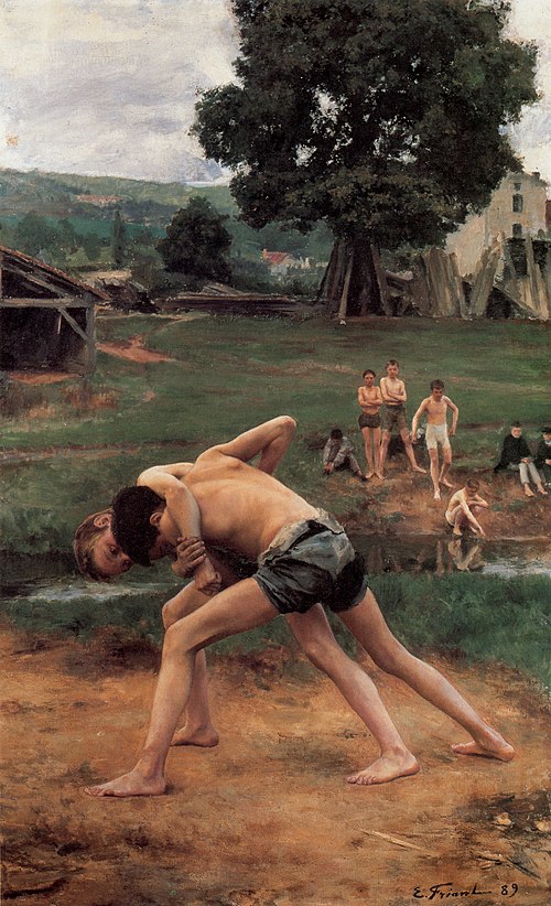 La Lutte, 1889, Émile Friant