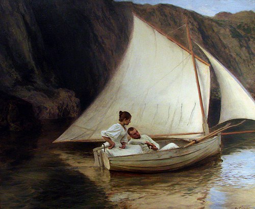 La Petite barque, 1895, Émile Friant