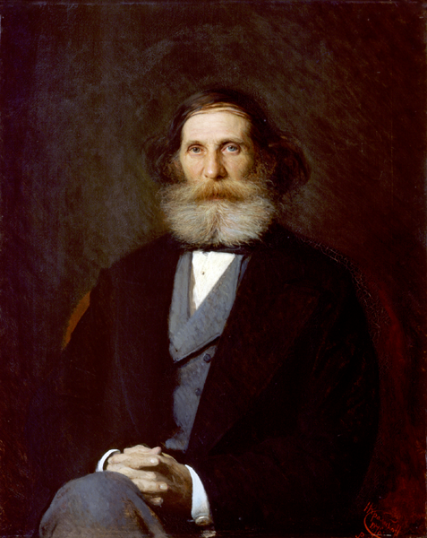 Portrait of Bogolubov Nikolaj Petrovich, 1876, Ivan Kramskoï