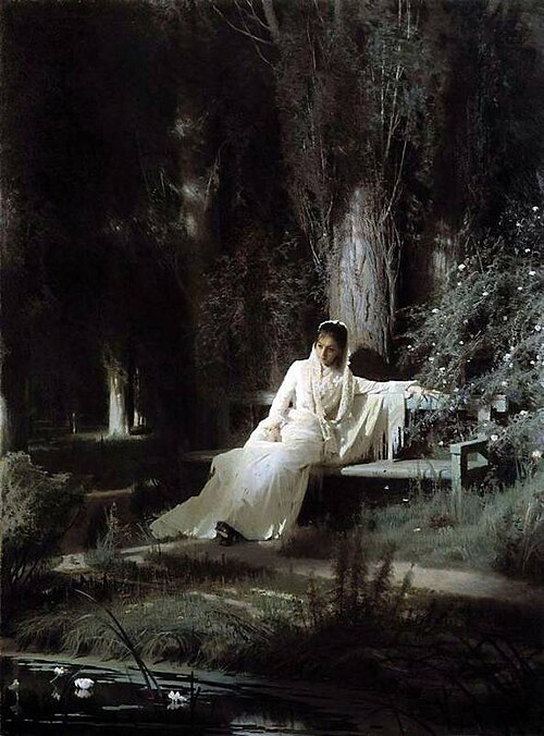 Nuit au clair de lune, 1880, Ivan Kramskoï