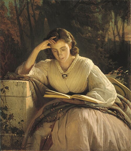 Une femme à sa lecture, 1860, Ivan Kramskoï