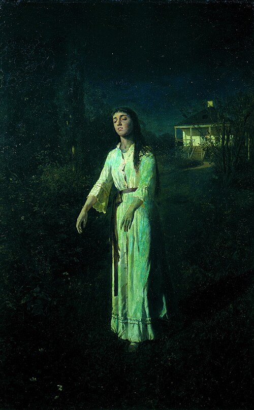 Somnambula, 1871, Ivan Kramskoï