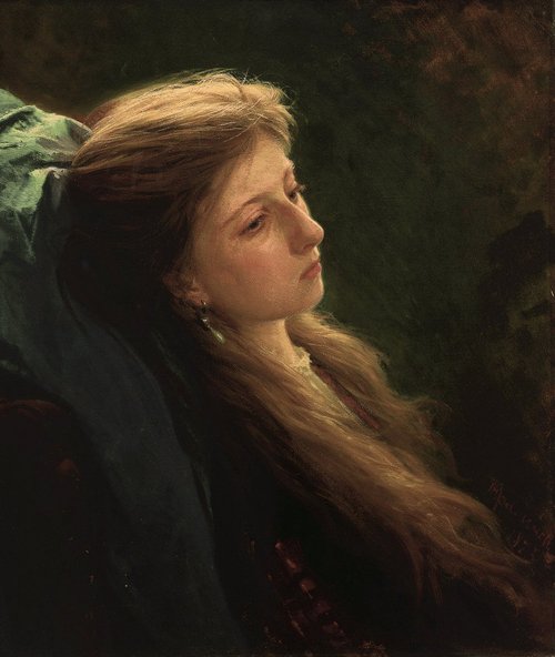 The Girl with a Loose Scythe, 1873, Ivan Kramskoï