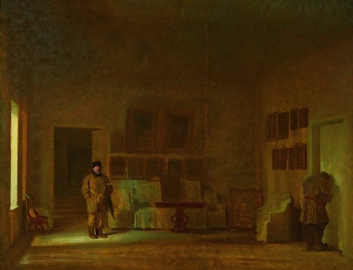 Looking Round the Old House, 1874, Ivan Kramskoï