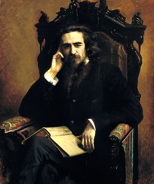 Portrait of V. S. Solovyov, 1885, Ivan Kramskoï