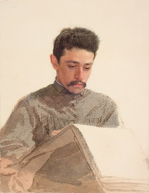 Portrait of artist Nikolai Yaroshenko, 1874, Ivan Kramskoï