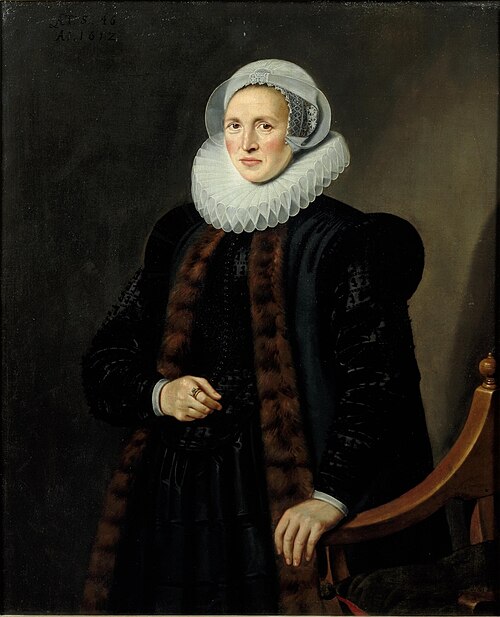 Portrait of Mayken Baccher (1565-1612), 1612, Abraham Vinck