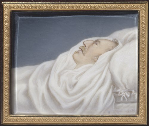 Gustav IV Adolf, 1778-1837, på dödsbädden, 1837, Gustav Nehrlich