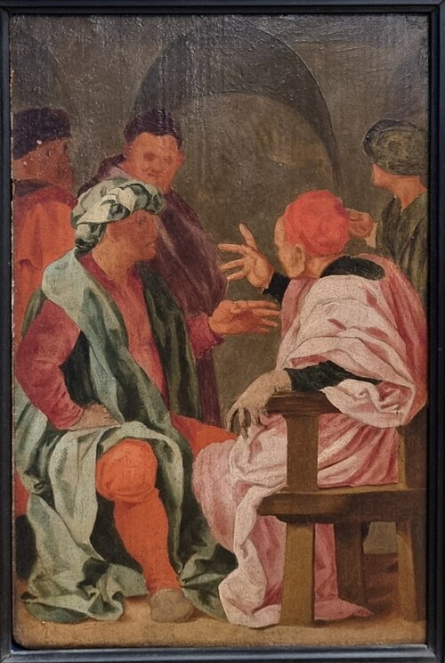 Une discussion, , Pontormo