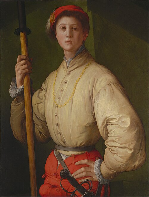 Portrait d'un hallebardier, 1529, Pontormo