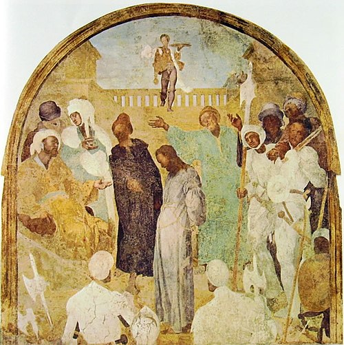 Christ before Pilate, 1523, Pontormo