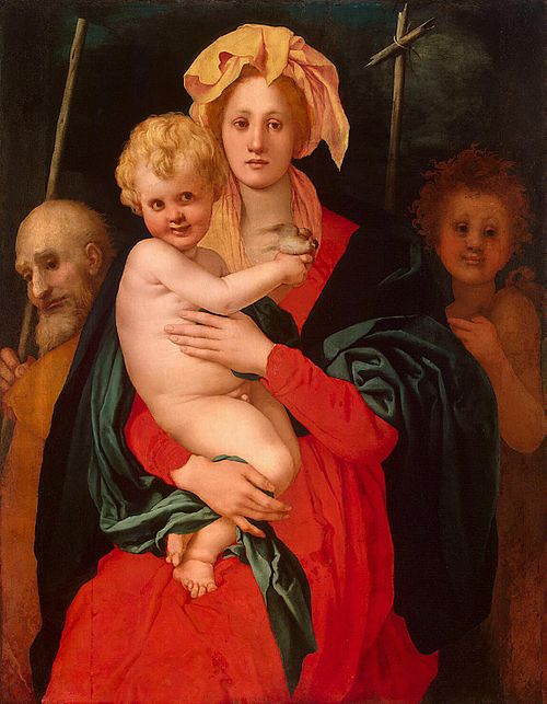 La Sainte Famille avec saint Jean-Baptiste, 1522, Pontormo