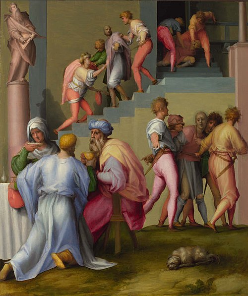 Pharaoh with his Butler and Baker, 1515, Pontormo