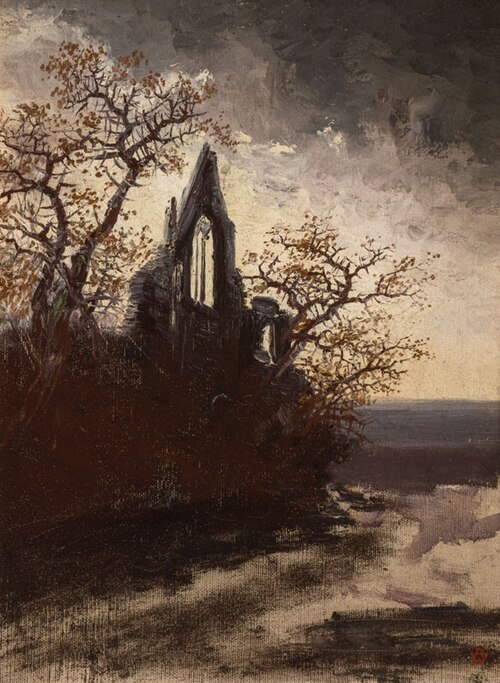 Gothic Ruins, 1865, Anton Waldhauser