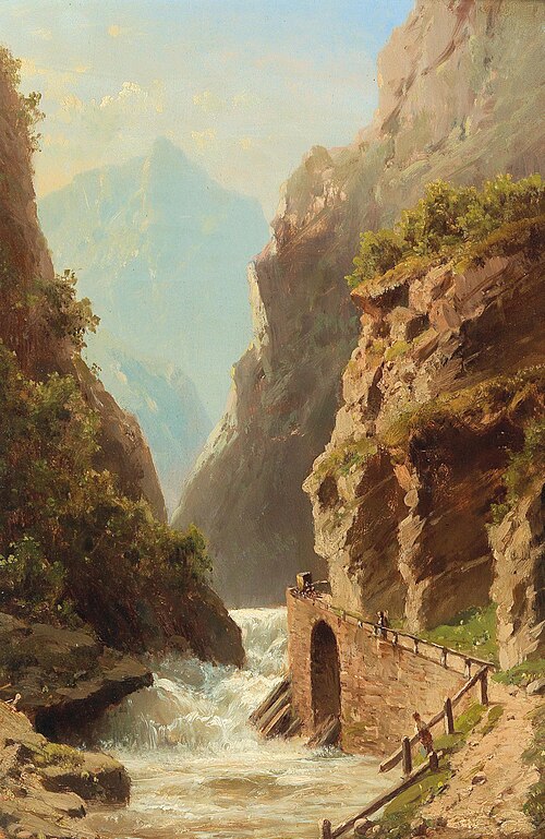 Path on a river shore, 1900, Adolf Chwala
