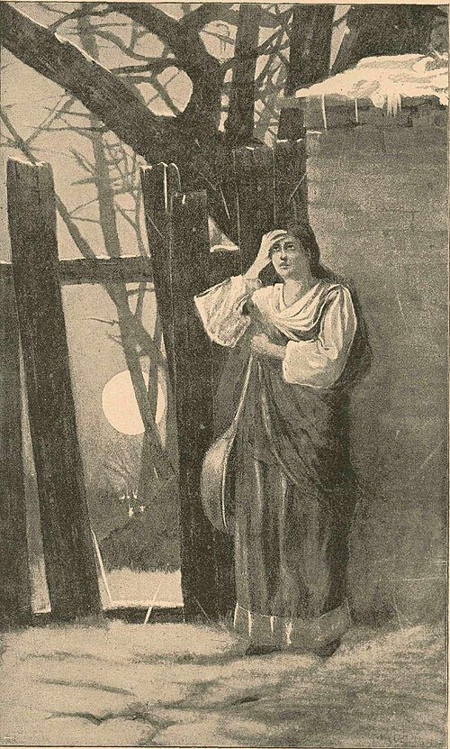 Zapuščena pevka, 1850, Anton Gvajc