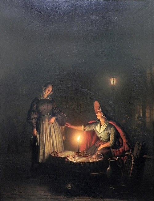 Fish Seller, , Petrus van Schendel