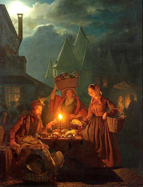 The Jews' Market, 1852, Petrus van Schendel