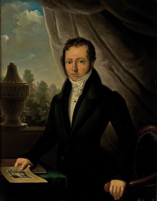Portrait of Christiaan Bernet (1770-1832), 1834, Petrus van Schendel