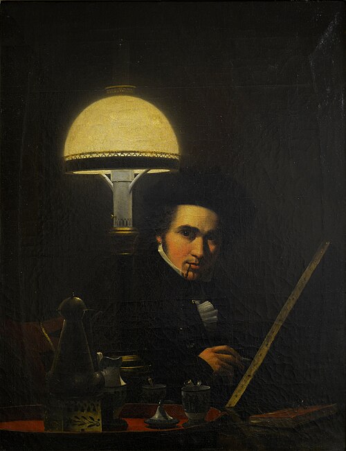 Self portrait, 1828, Petrus van Schendel