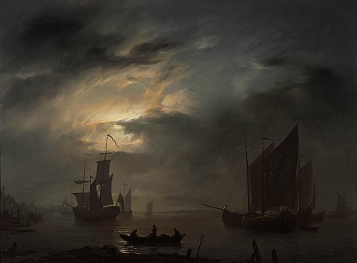 Nachtelijke marine, , Petrus van Schendel