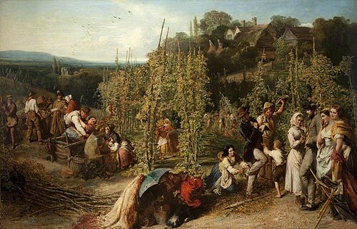 Life in the Hop Garden, 1859, Phoebus Levin