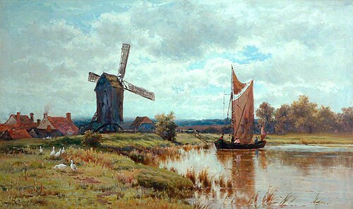 On the River Arun, Sussex, 1879, James Edward Grace