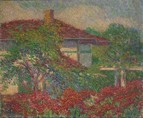 (Landscape with Red Roof Building), 1895, Carl Newman