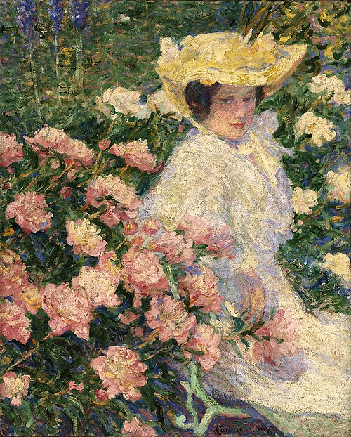 Portrait of the Artist's Wife, Helene, 1896, Carl Newman