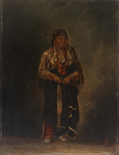 Chunka-ah-luta (Red Dog), 1887, Antonio Zeno Shindler