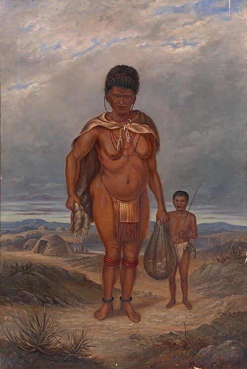 Hottentot Woman and Children, 1893, Antonio Zeno Shindler