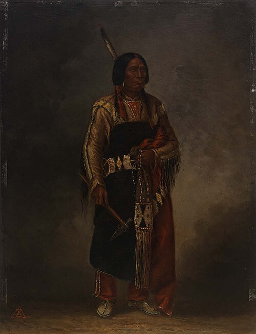 Mak-phe-ah-luta (Red Cloud), 1887, Antonio Zeno Shindler