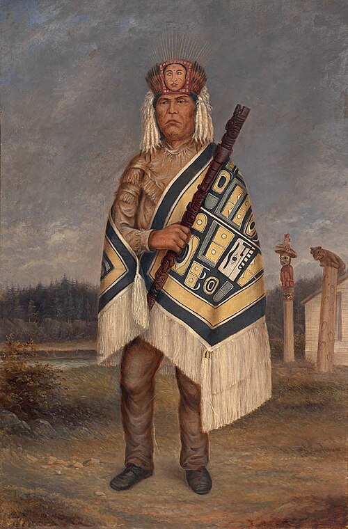 Tlinkit Indian, 1893, Antonio Zeno Shindler