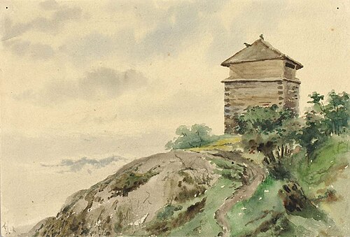 Block House, Alaska, 1887, 1887, Theodore J. Richardson