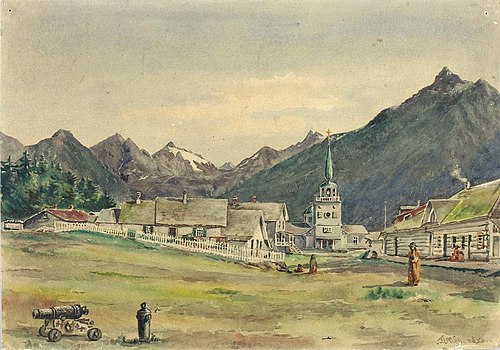 Lincoln Street, Sitka, 1887, 1887, Theodore J. Richardson