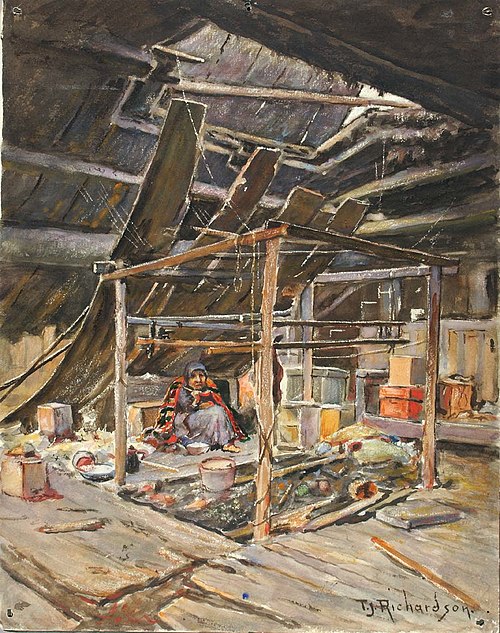 Native Interior, 1897, Theodore J. Richardson