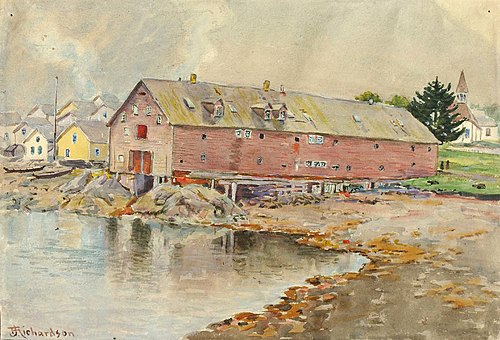 The Old Warehouse, Sitka, 1897, Theodore J. Richardson