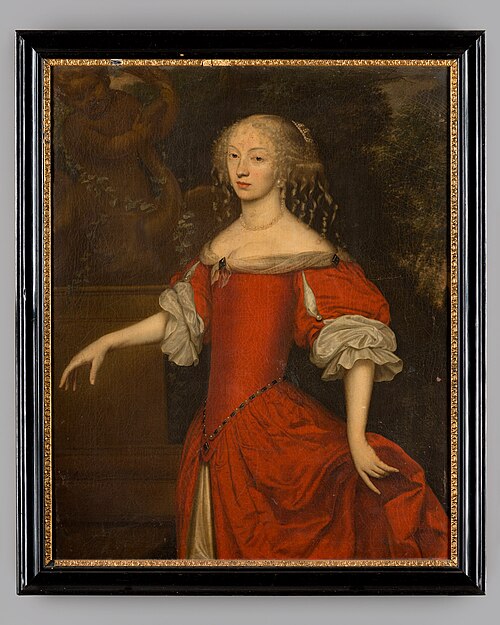 Portret van Anna Maria Dorothea van der Borch, 1669, Alexander Sanders
