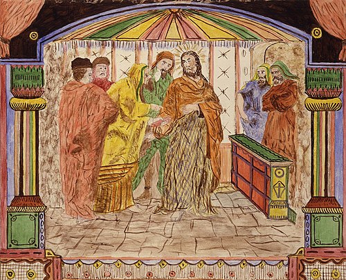 Christ and the Pharisees, 1880, Lawrence W. Ladd