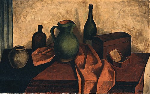 The Red Table, 1927, Niles Spencer